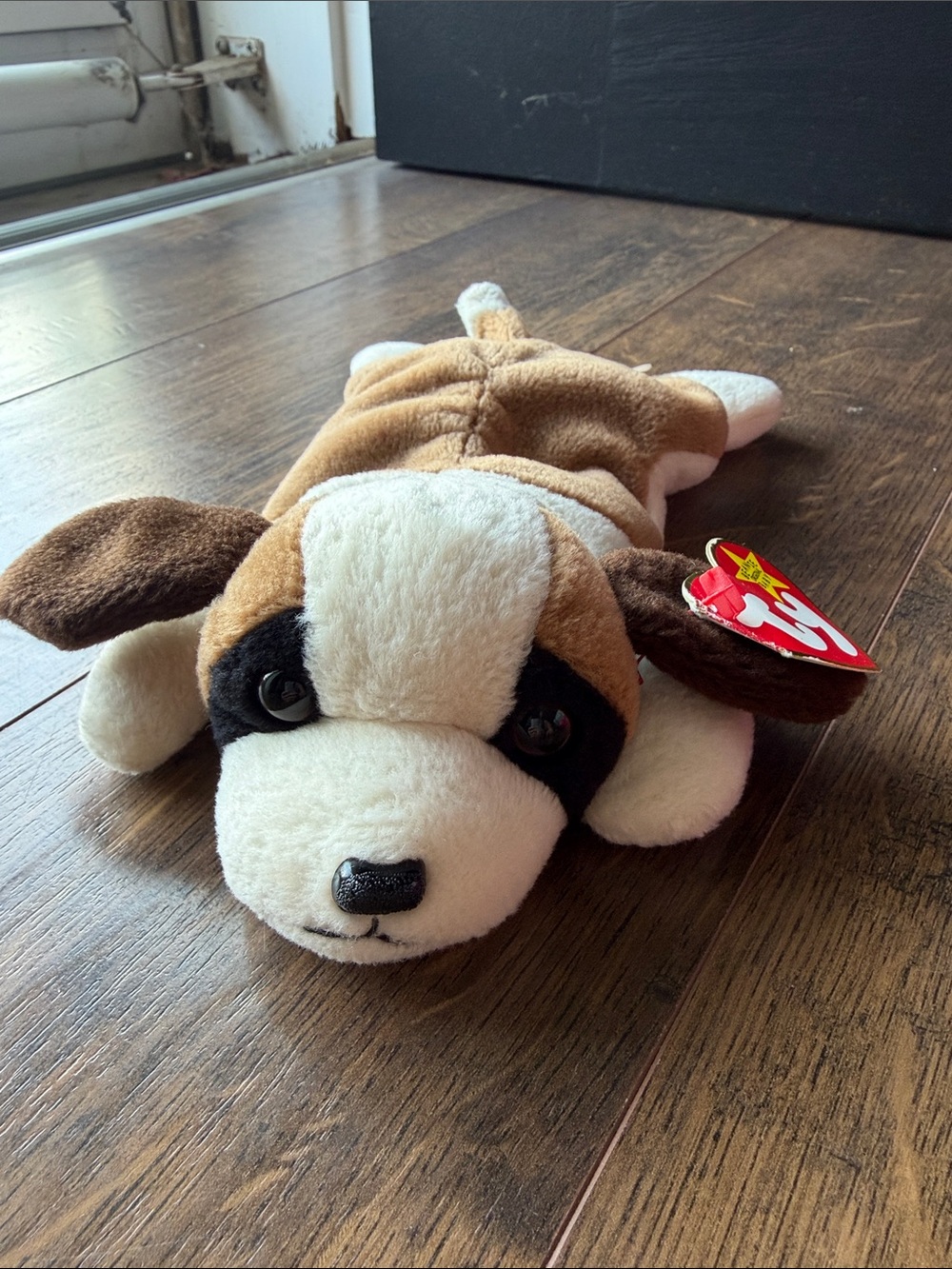 Ty Plush Brown, White & Black Puppy Dog Toy